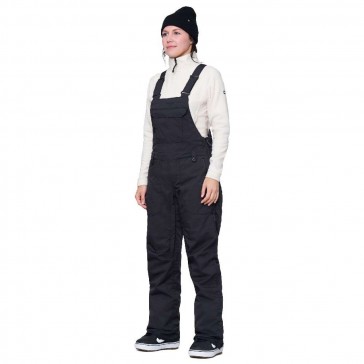686 - Black Magic INSULATED BIB Black Geo Jaquard - Women's