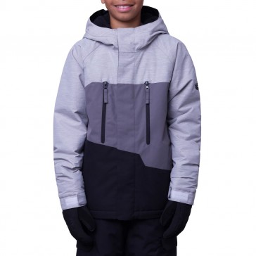 686 - Geo Insulated Jacket White Heather Colorblock - Boy's