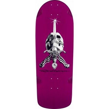 Powell Peralta - Rodriguez Skull And Sword Skateboard Deck Purple - 10 x 28.25