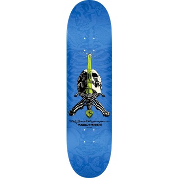 Powell Peralta - Rodriguez Skull And Sword Skateboard Deck Blue - Shape 242 - 8 x 31.45