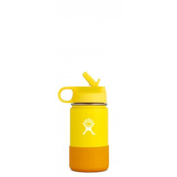 Hydro Flask - 12oz Kids Wide Mouth W/Strawlid Lemon