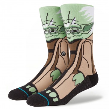 With a hand in training nearly every Jedi, Yoda looms large. During his 900 years, he was revered for his wisdom, lightsaber skills, and mastery of the Force. Pay homage to the Star Wars Jedi Master with Stance's Yoda. Thanks to its plush combed cotton, t