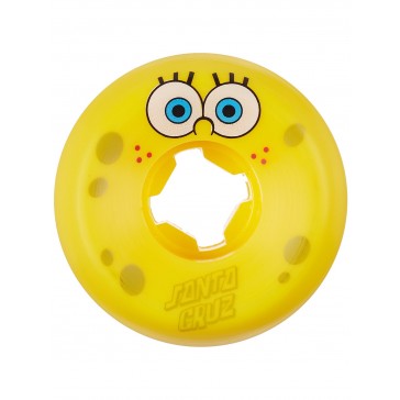Santa Cruz - Spongebob Face 97a Wheels Yellow 53 MM