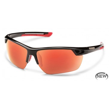 Suncloud Contender Black Red Mirror