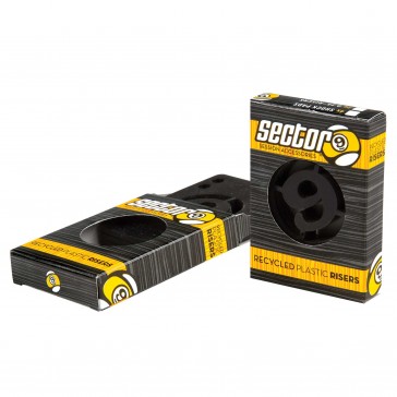 Sector 9 - 1/2" Risers Black