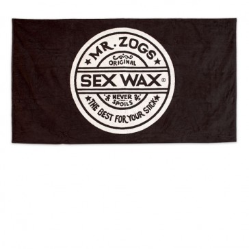 Sex Wax - Jacquard Knit, Prewashed Beach Towel-Sex Wax-Black