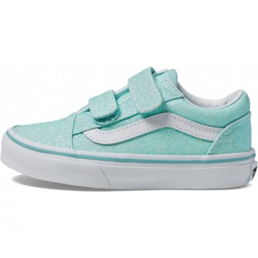  Vans - Old Skool V Glitter Pastel Blue Yth 