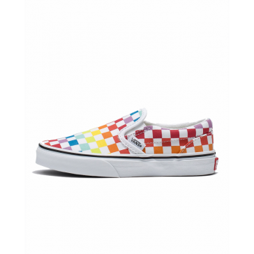 Vans - Classic Slip-on Rainbow Checker Kids 