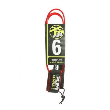 Surfmore - 6 ft Complite Leash Red