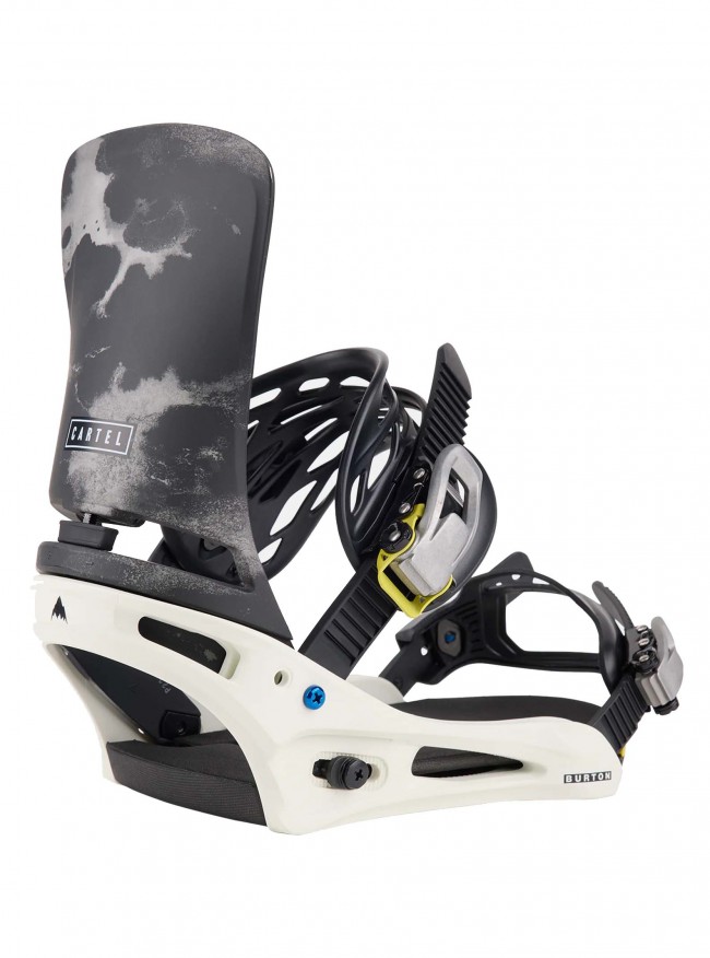 Burton - Men's Cartel Re:Flex White Graphic Snowboard Bindings
