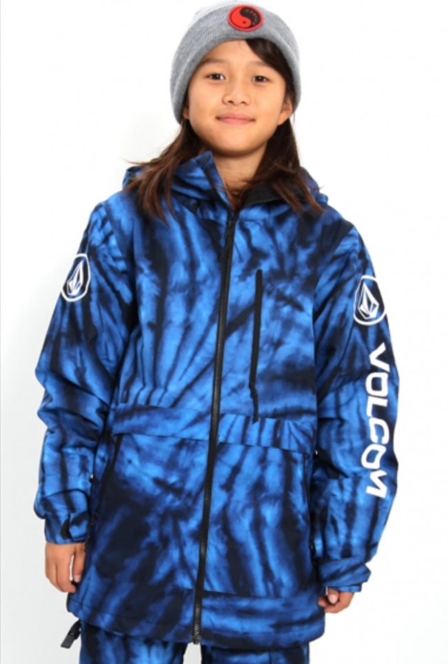 Volcom Holbeck Ins JKT Blk Blue Dye Boys MED