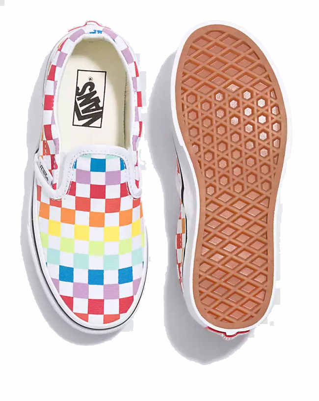 Vans rainbow checker hot sale