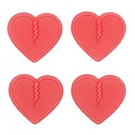 Crab Grab - Mini Hearts Red Stomp Pad