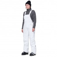 686 - Black Magic INSULATED BIB White Geo Jaquard - Women's