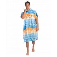 Rip Curl - Mix Up Print Hooded Towel Blue/White OS