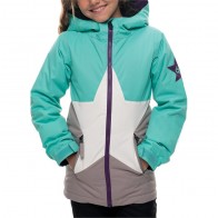 686 - Star Insl. Jacket Aqua Girls MED