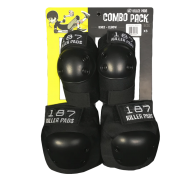 187 Killer Pads - XS Black Knee Elbow Combo