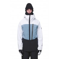 686 - GT GORE-TEX Shell Jacket White Steel Blue/Black - Men's