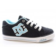 DC - Girl's Chelsea TX Black/White/Blue Shoes