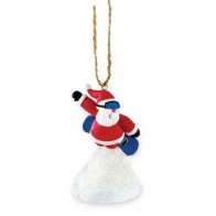 Cape Shore - Santa Snowboarding Ornament
