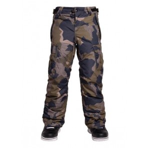 686 - Boy's All Terrain Olive Geo Camo Pant