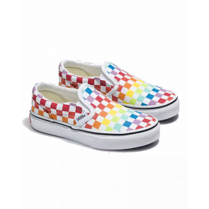 Vans - Classic Slip-on Rainbow Checker Kids 
