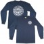 Sexwax Pinstripe Logo - Men's Long Sleeve Navy