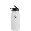 Hydro Flask - 32oz White Wide Mouth 2.0 Straw Lid