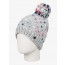 Roxy - Dena Girl Beanie Grey W/Pnk/Wht/Blue
