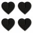 Crab Grab - Mini Hearts Blk Stomp Pad