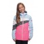 686 - Girl's Ray Insl. Ice Blue Color Block Jacket