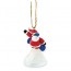 Cape Shore - Santa Snowboarding Ornament