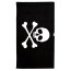 Leus - Scallywag Black Pirate Towel