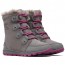 Sorel - Whitney Suede Gray/Raspberry - Youth 